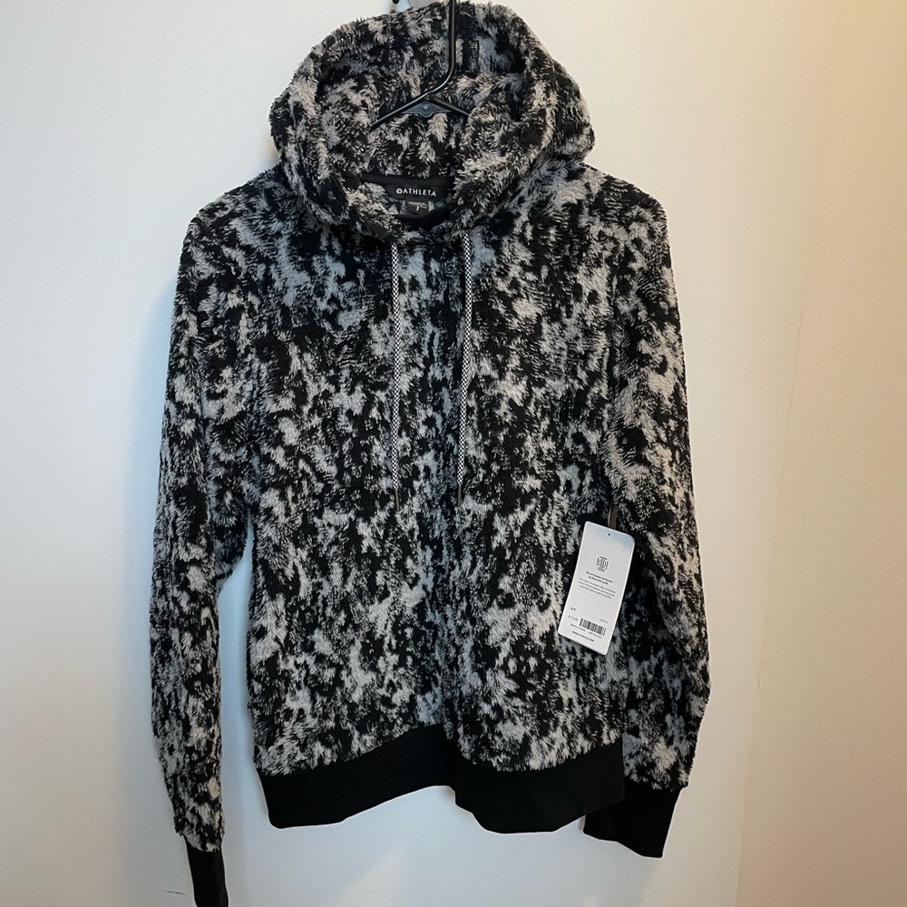 NEW Athleta Tugga Sherpa Jacquard Hoodie Size Small, NWT (new with tags)
